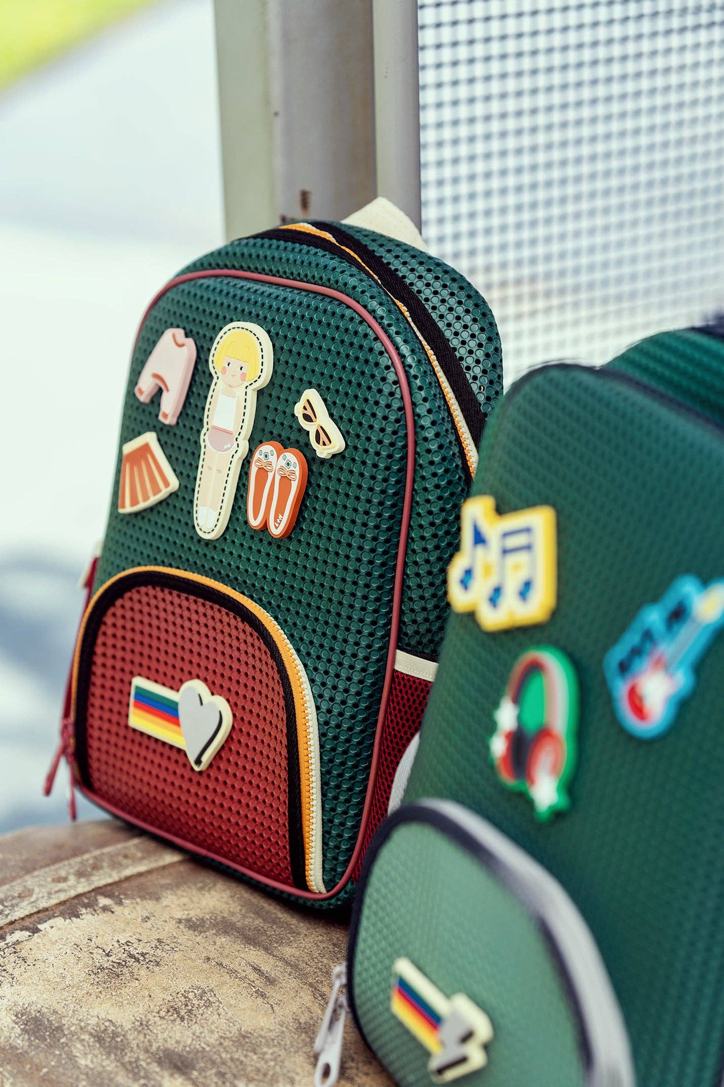 Light + Nine Elementary / Middle Backpack - Artist Green
