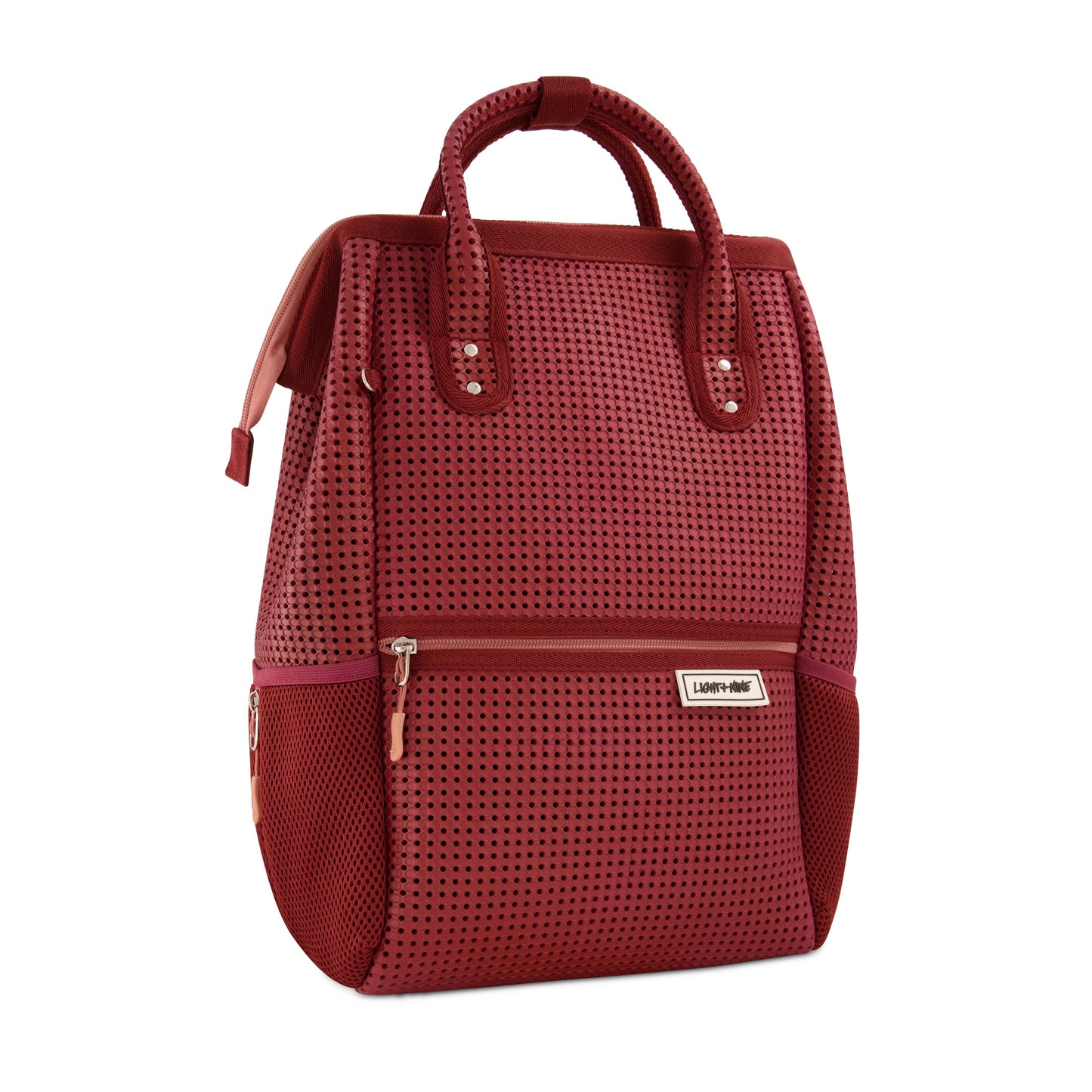 Light + Nine Tall Top Handle Backpack - Inspired Brick
