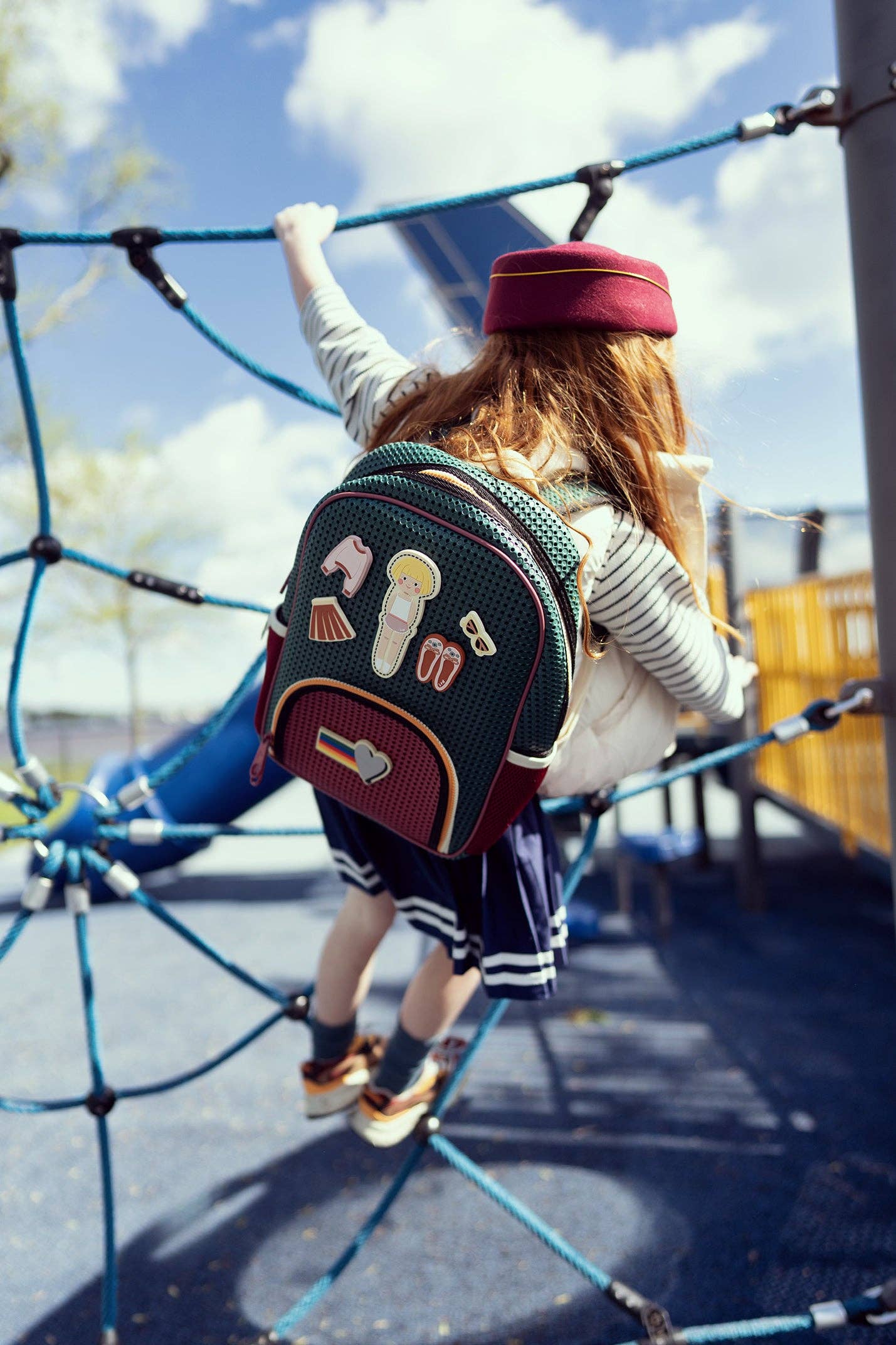 Light + Nine Elementary / Middle Backpack - Artist Green