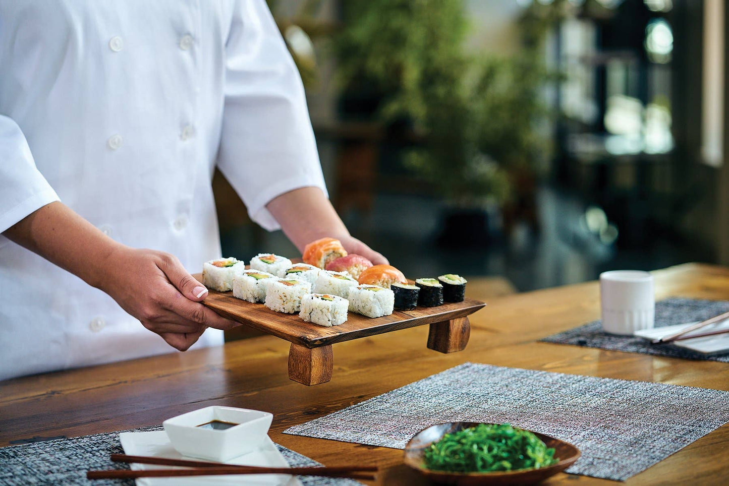 Kyoto Sushi Stand - Acacia Wood