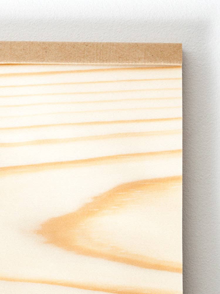 Kizara Wood Sheet Memo Pad - Large - 5" x 7"