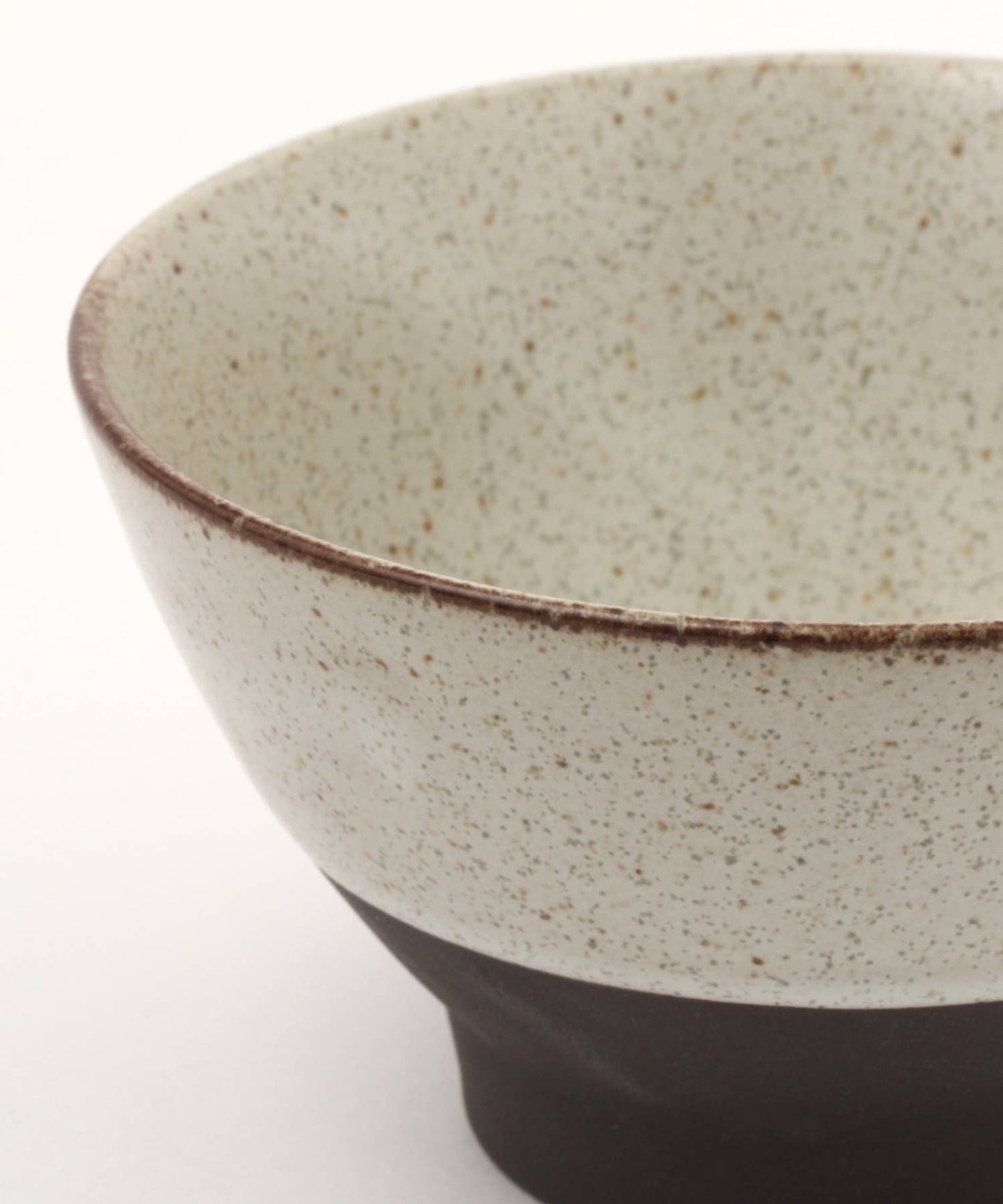 Two-Toned Mino Ware Soil Rice Bowl