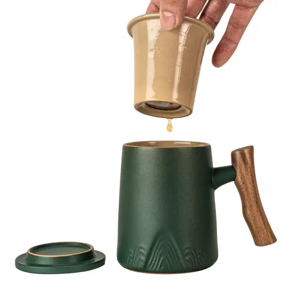 Mountain Mug with Infuser & Lid
