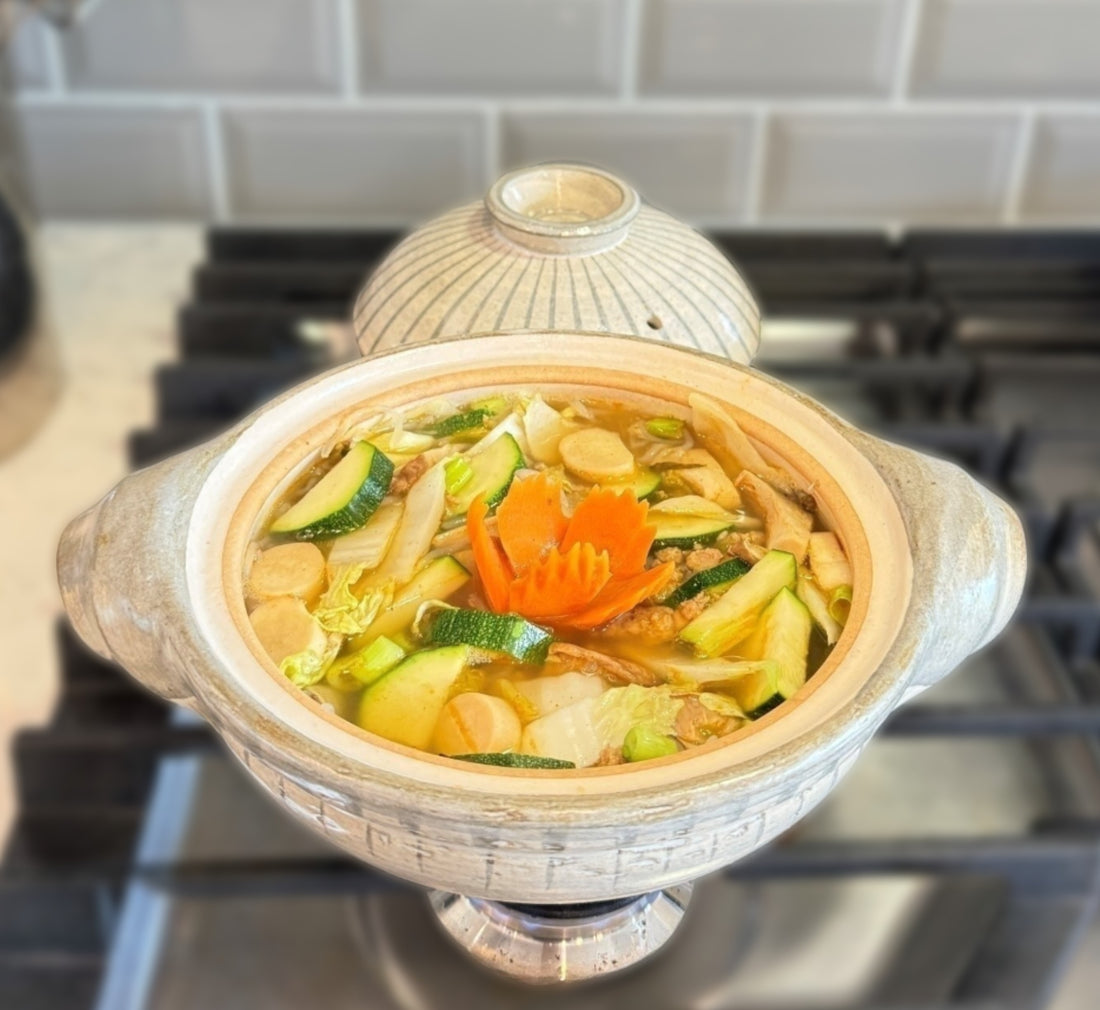 Turkey & Root Vegetable Donabe Recipe from Ohayo Designs