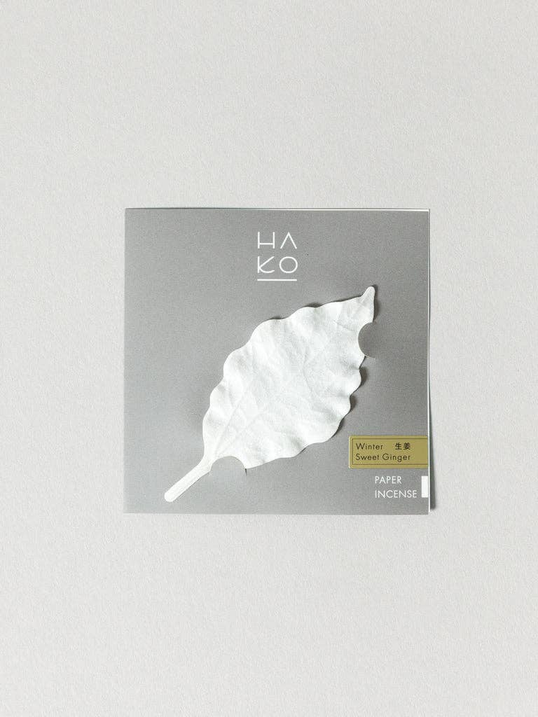 HA KO Paper Incense - Winter, Sweet Ginger